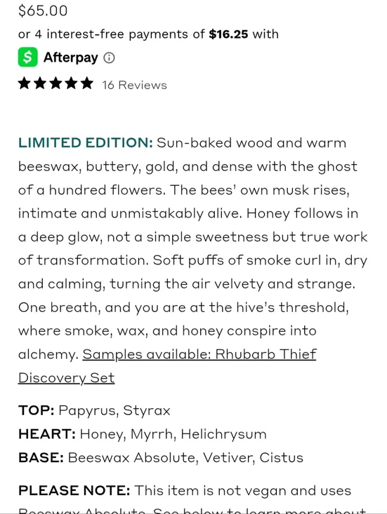 Heretic Parfum - NWT Beekeeper 15 Ml - Picture 3 of 3